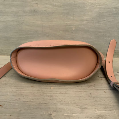 Mauve Pink Faux Leather Crossbody Bag Purse Good Condition