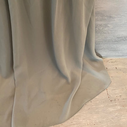 Dessy Collection Strapless Dress Formal Flowy Empire Waist Olive Green Like New