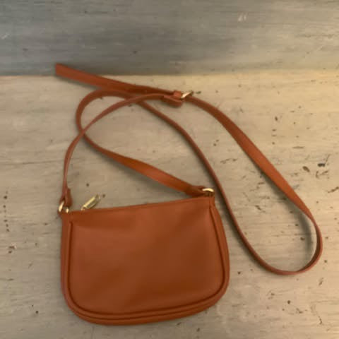 Wild Fable Faux Brown Leather Crossbody Bag Purse Like New