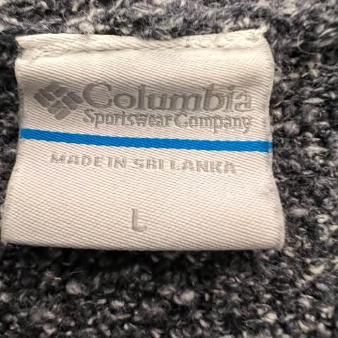 Columbia Navy Blue Hoodie Sweater Size Large Good Condition