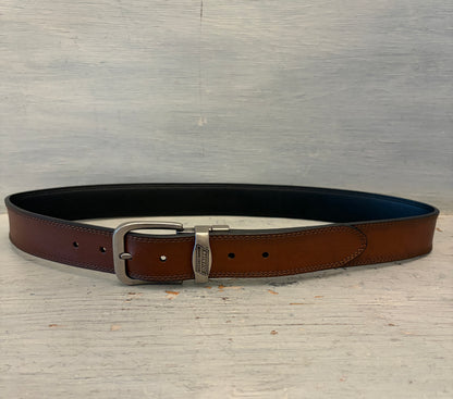 Dickies Reversible Black Brown Genuine Leather Belt Like New