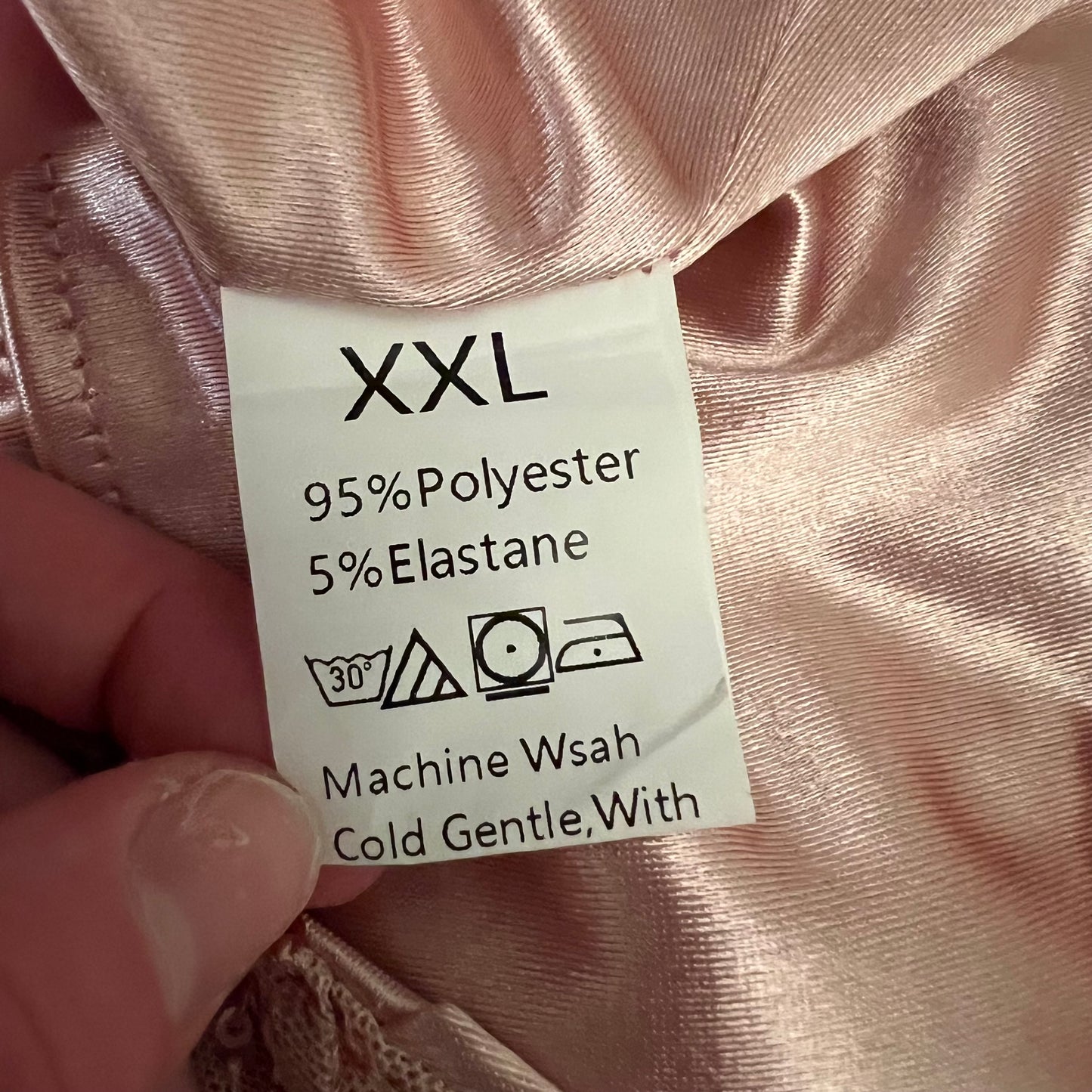 Pink Sequin Bustier Camisole Crop Top Shirt Size XXL Good Condition