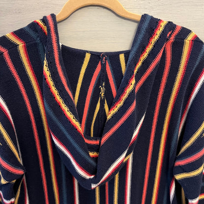 Natural Reflections 100% Cotton Stripe Oversized Hoodie Sweater Size Medium Good Condition
