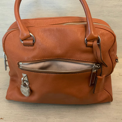 Michael Kors Brown Faux Leather Handbag Purse Good Condition