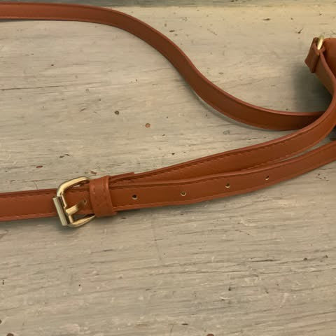Wild Fable Faux Brown Leather Crossbody Bag Purse Like New