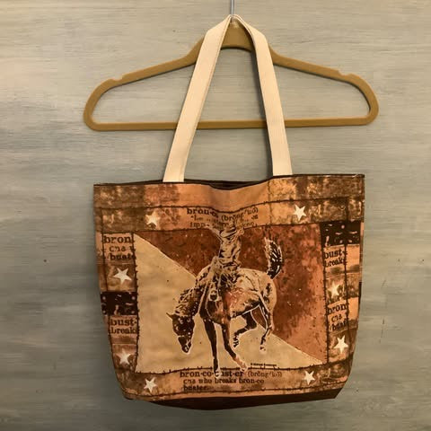 Kay Dee Design Bronco Buster Canvas Tote Bag New