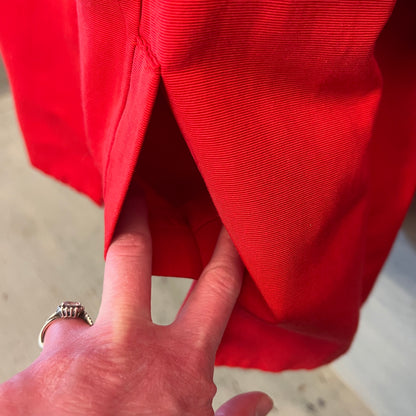 Scott Taylor Red Retro Babydoll Cropped Jacket Size Large Good Condition