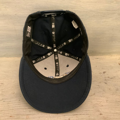 New Era On the Hook Fishwear 9Fifty Navy Embroidered Fish Snapback Ballcap One Size Fits Most Good Condition