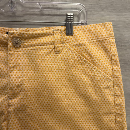 Lee 97% Cotton Geometric Daisy Print Regular Fit Mid Rise Shorts Size 16 Medium Good Condition