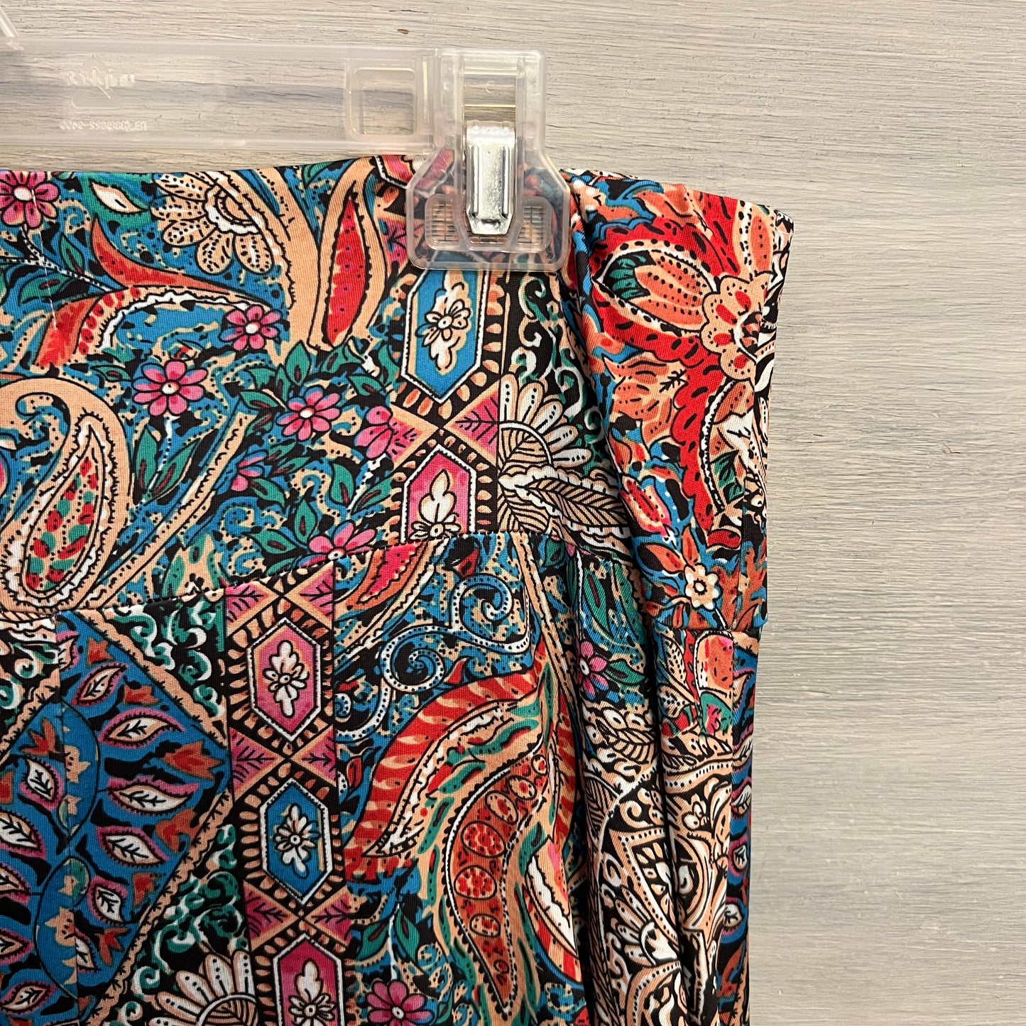 SHEIN Boho Paisley Print Gaucho Pants 1XL Like New