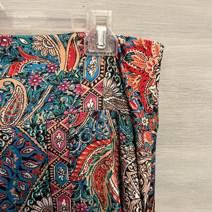 SHEIN Boho Paisley Print Gaucho Pants 1XL Like New