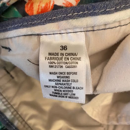Aeropostale Shorts Men’s Tropical Print Men’s 36” Like New