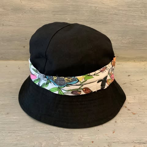 Sakroots Black Bucket Sunhat Good Condition