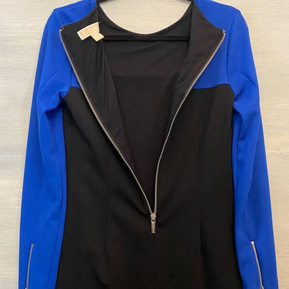 Michael Kors Royal Blue and Black Dress Size 2 Good Condition