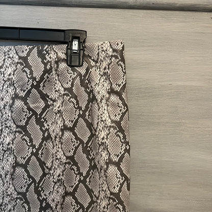 Vintage Jacqueline Smith Faux Snakeskin Leather Pencil Skirt XL Like New