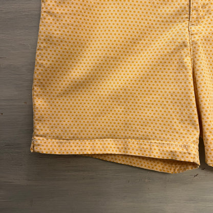 Lee 97% Cotton Geometric Daisy Print Regular Fit Mid Rise Shorts Size 16 Medium Good Condition