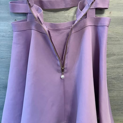 Urban CoCo Retro Lilac Purple Bib Overall Mini Dress Medium Good Condition