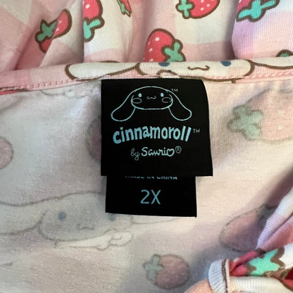 Cinnamoroll by Sanrio 95% Cotton Graphic Print BabydollTank Top Size 2XL Good Condition