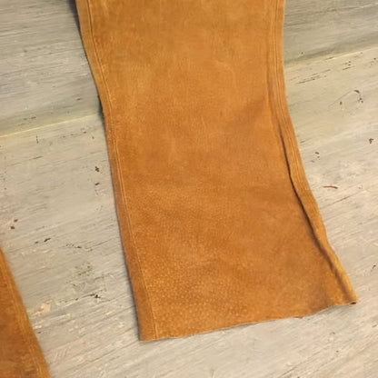 Cali Cali 100% Genuine Suede Leather Pants Size 8 Good Condition