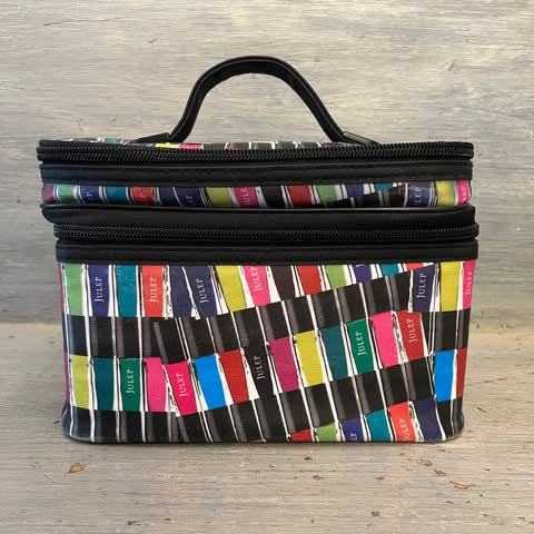 Julep Multicolor Makeup Nail Polish Nail Accessories Organizer Travel Bag Good Condition