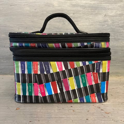 Julep Multicolor Makeup Nail Polish Nail Accessories Organizer Travel Bag Good Condition