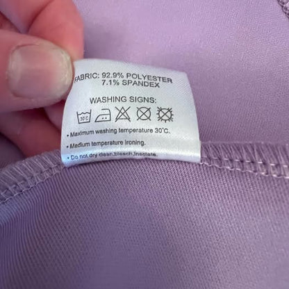 Urban CoCo Retro Lilac Purple Bib Overall Mini Dress Medium Good Condition