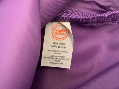 Wonder Nation Purple Reversible Sequin Backpack Purse 8x10.5x3 Like New