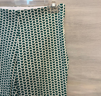 a new day Green White Crescent Moon Pattern Skinny Pants Size 6 Good Condition