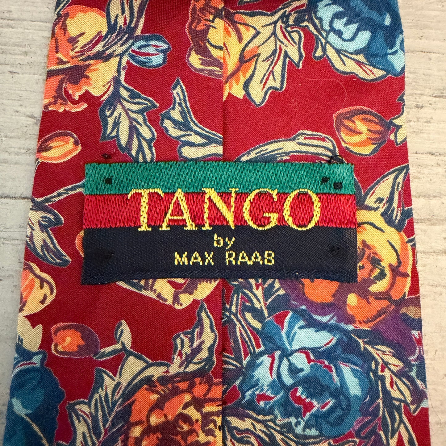 Tango by Max Raab Floral Print Tie Good Condition