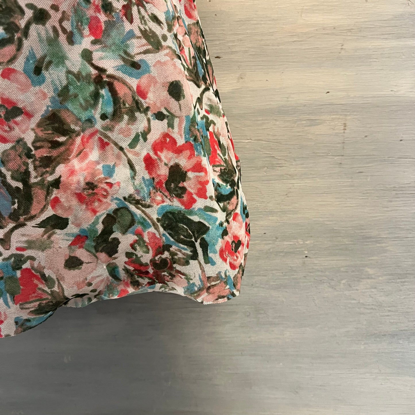 Ann Taylor LOFT Pastel Floral Babydoll Blouse Size XS Good Condition