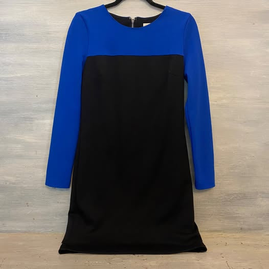 Michael Kors Royal Blue and Black Dress Size 2 Good Condition