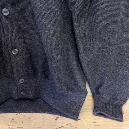 Cypress Links Sportswear Mens Navy Blue Cardigan Sweater Size XL Like New