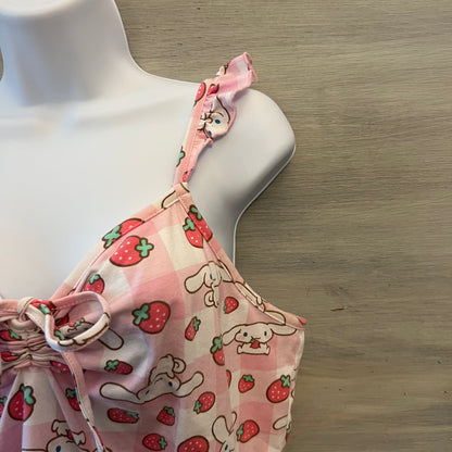 Cinnamoroll by Sanrio 95% Cotton Graphic Print BabydollTank Top Size 2XL Good Condition