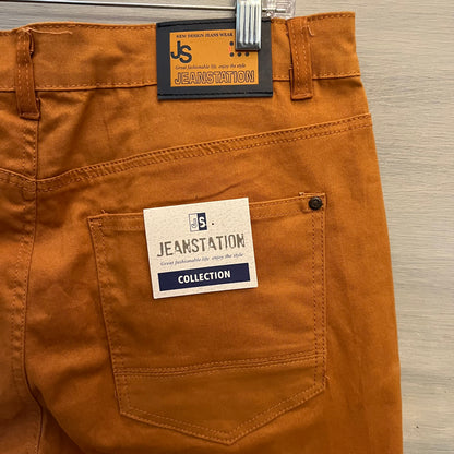 Jeanstation  Camel Flat Front Chino Shorts Size 38 New with Tag