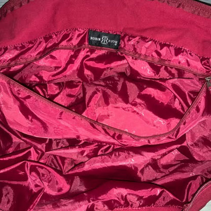 Robin Ruth XLarge Canvas Tote Bag Red Travel Overnight Gym Like New