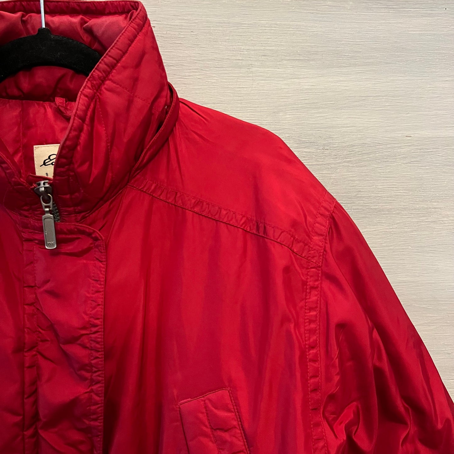 Vintage Eddie Bauer Women’s Iridescent Red Goose Down Parka Coat Size S/P Good Condition