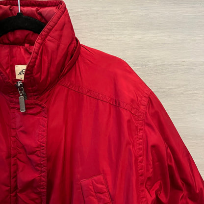 Vintage Eddie Bauer Women’s Iridescent Red Goose Down Parka Coat Size S/P Good Condition