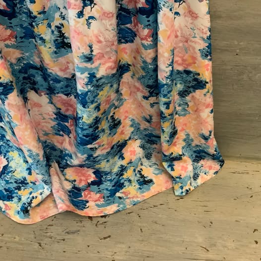 SHEIN Abstract Floral Print Baby Doll Dress Small Like New