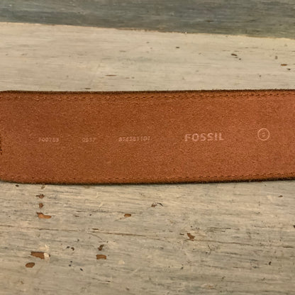 Fossil Genuine Leather Cinch Waist Belt Small Good Condition