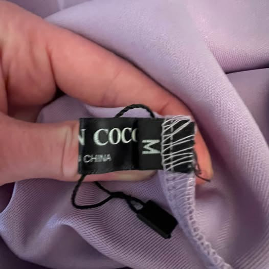 Urban CoCo Retro Lilac Purple Bib Overall Mini Dress Medium Good Condition