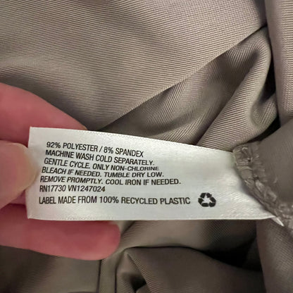 AVA & VIV Champagne Crushed Velvet Scoop Neck Cropped Pullover Top 1X New with Tags