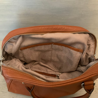 Michael Kors Brown Faux Leather Handbag Purse Good Condition