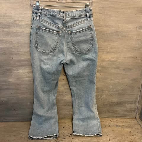 Abercrombie & Fitch Kick Flare Ultra High Rise Light Wash Jeans Size 28" Good Condition