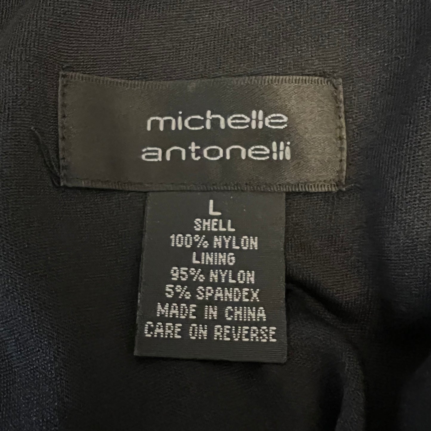 Michelle Antonelli Black Sequined Lined Tank Top Blouse Size Large Good Condition