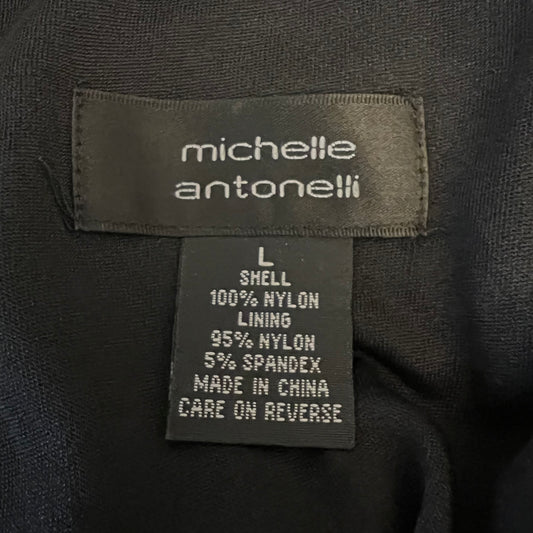 Michelle Antonelli Black Sequined Lined Tank Top Blouse Size Large Good Condition