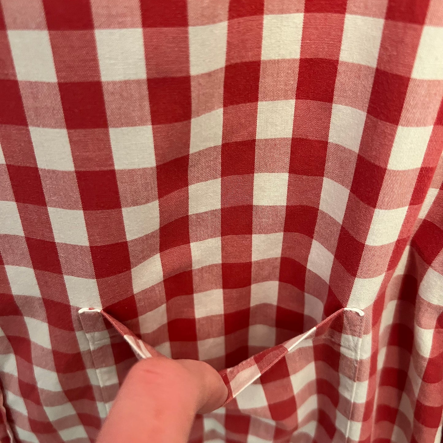 J. Crew 100% Cotton Tailored Fit Buffalo Check Button Down Shirt Size Large Good Condition