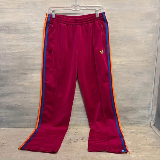 Adidas grun Fuchsia Athletic Track Pants Medium Like New