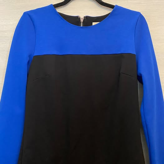 Michael Kors Royal Blue and Black Dress Size 2 Good Condition