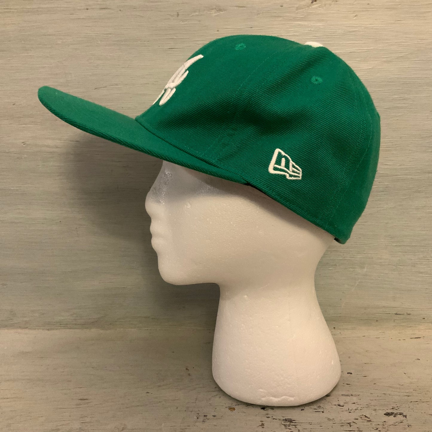 New Era Green Atlanta Braves 59Fifty Fitted Baseball Cap Size 7 1/8 (57cm) Good Condition
