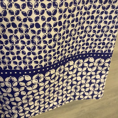Talbots 97% Cotton Skirt Blue White Print  Size 8 Good Condition